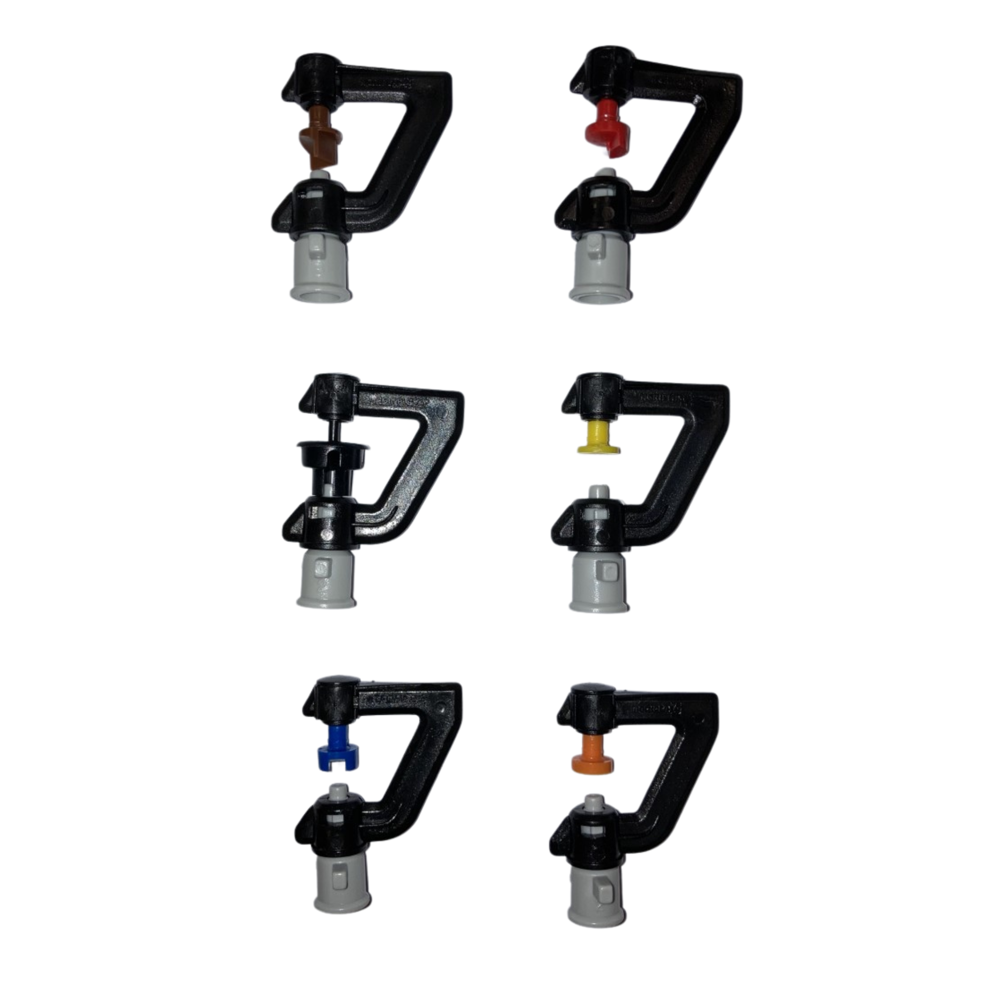 Image of a Gulf bridge featuring a grey nozzle and black swivel assembly, designed for efficient water distribution in irrigation systems, showcasing durable construction for reliable performance and easy maneuverability