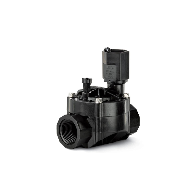 Image of the RAIN BIRD™ HV/HVF Series valves, showcasing durable construction and flow control features, designed for reliable irrigation management in residential and commercial systems