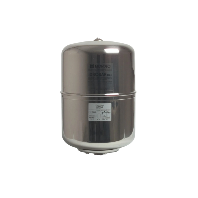 Pressure Tank Stainless 304 3/4" BSPM 8 Bar 8 Ltr Vertical