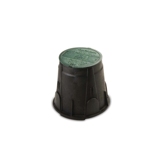 VB7RND Round, 18cm top diameter, 23cm bottom, 25cm high (no bolt) VB10RNDH Round, 27cm top diameter, 35cm bottom, 26cm high, with bolt down lid Valve Box