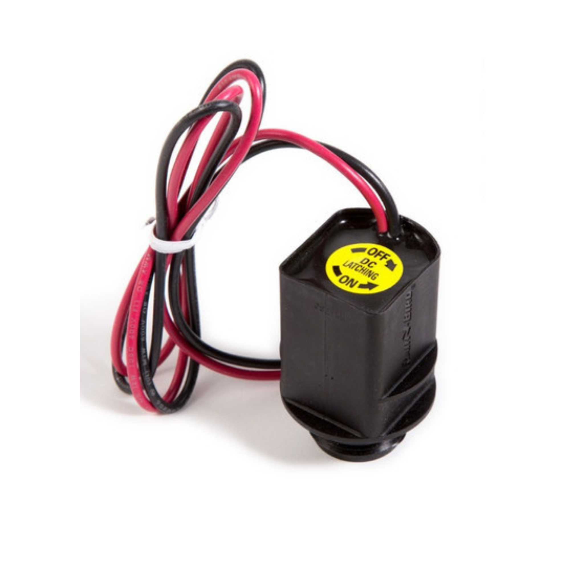 Image of the Rain Bird Spare 9v Latching Solenoid Coil, designed for efficient operation of irrigation systems, featuring a compact design for easy installation and reliable performance