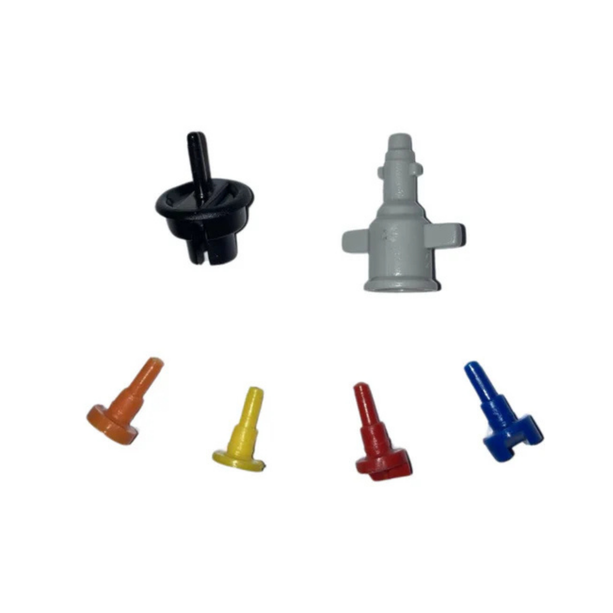 Image of Gulf nozzles, spreaders, and swivels, showcasing a variety of designs for efficient irrigation, featuring durable construction that ensures reliable performance and optimal water distribution in gardens