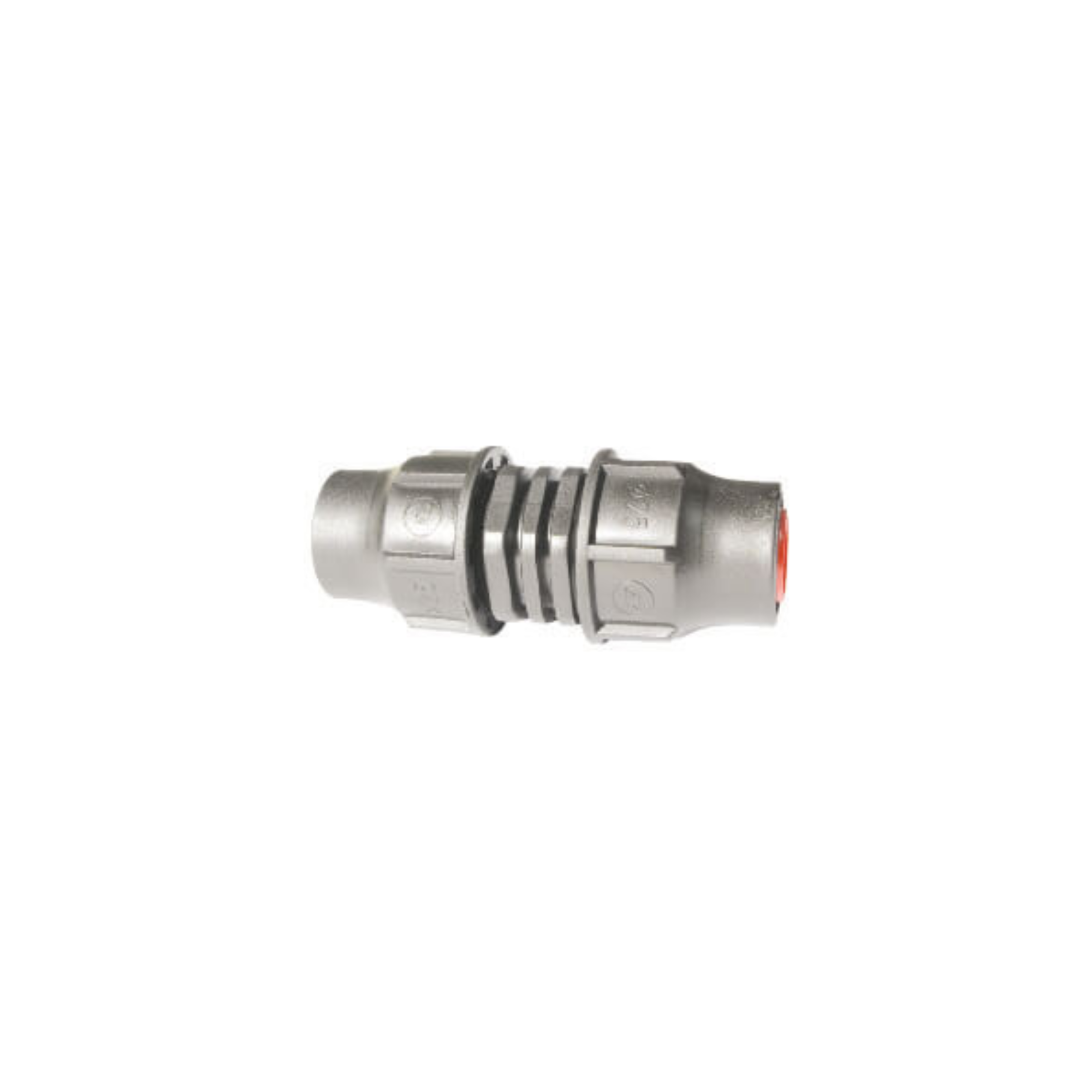 Image of lock fitting coupler designed for 16mm (13.5mm) LDPE pipe, featuring a secure locking mechanism for reliable connections in irrigation systems, ensuring durability and leak-proof performance