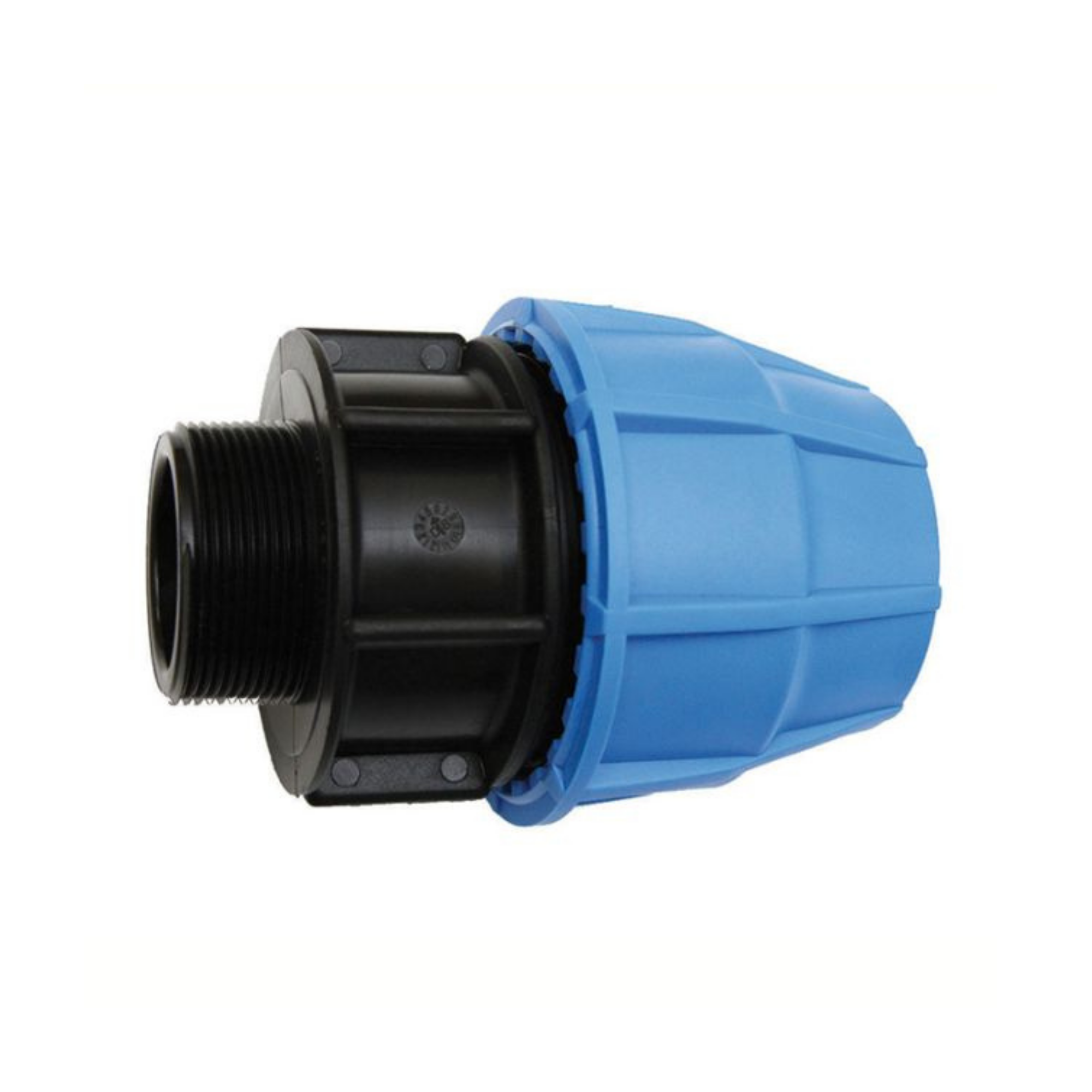 Plasson Poly compression Male adapter, for use with 20mm, 25mm, and 32mm MDPE pipe